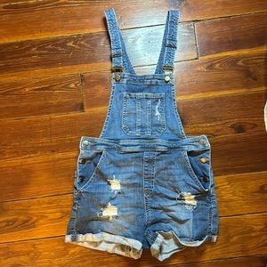 Denim overalls
